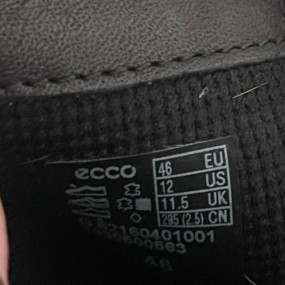 Ecco Black Leather Footwear Size‎ 12